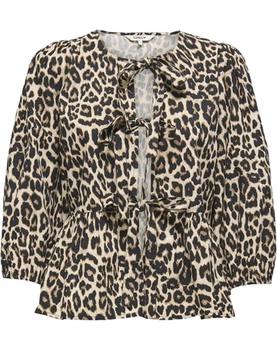 Only - ONLRanina Bow Bluse - Peyote